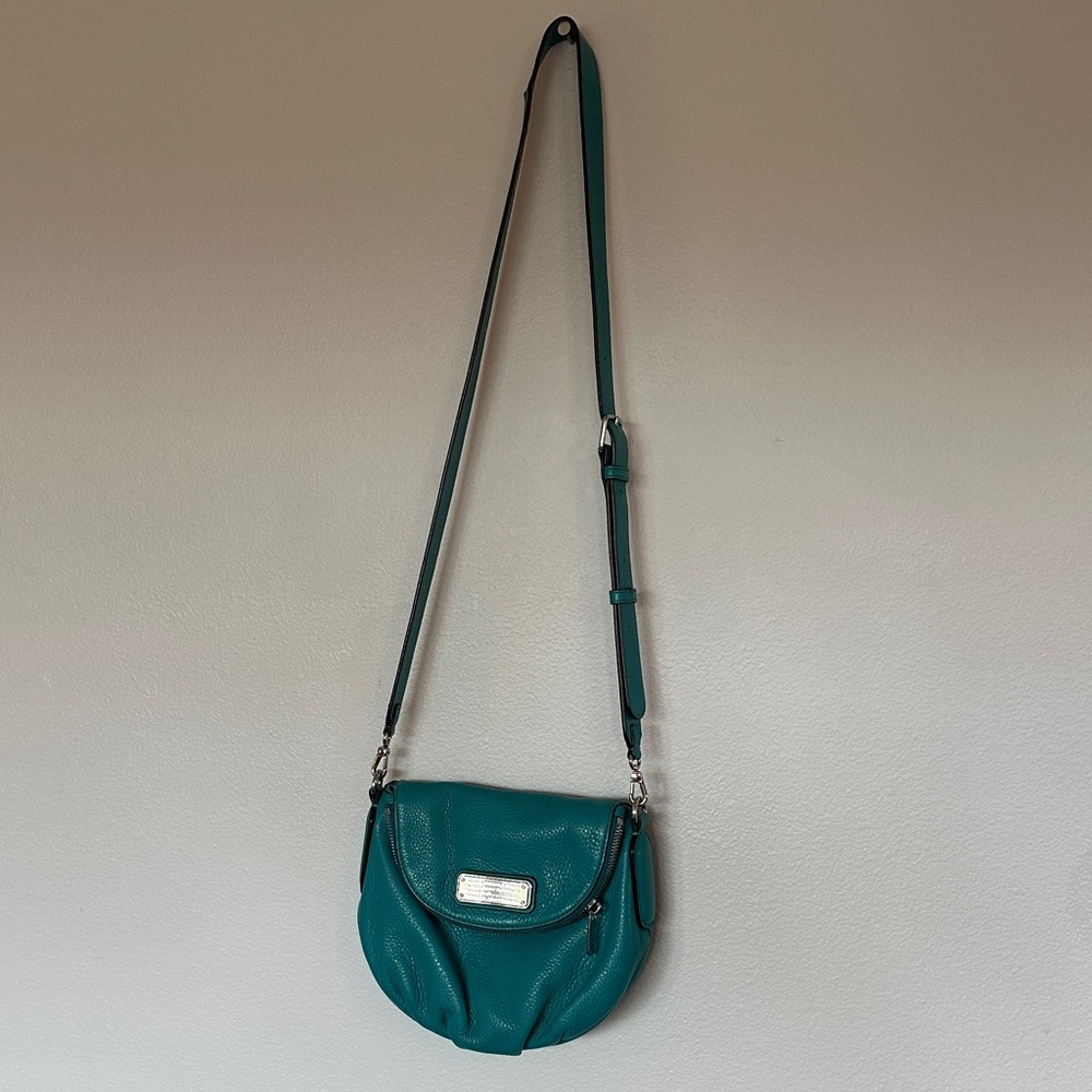 Marc Jacobs Teal Pebbled Leather Crossbody